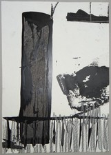 Abstrakte Komposition Ansgar Nierhoff signierte Acryl Lichtpause Auflage 30 1991