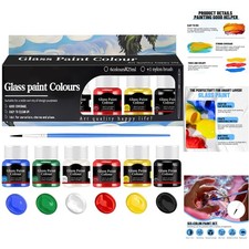 Glasfarbe Spülmaschinenfest, Glass Paint, Glasmalfarben, Keramik Bemalen Set,...