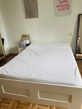 IKEA BRIMNES BETT MIT MATRATZE