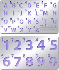 Metall-Zahlen-Alphabet-Schablo