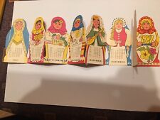 Matrjoschka-Kalender 1987 /1985 Mit Inschrift "Deutsch Sowjetische Freundschaft"