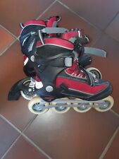 Inliner Skates schwarz rot Gr. 40 mit Tasche und Ersatz-Stopper