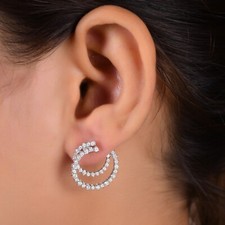 1.06 Karat Runde Form Creolen