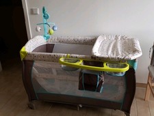 Hauck Reisebett Babycenter - Multi Dots Sand + extra Matratze