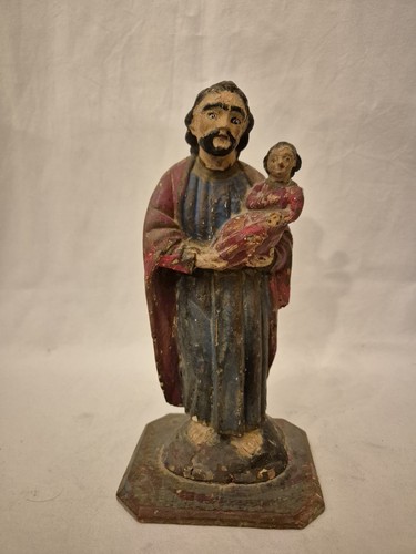 Antike holzfigur josef mit - antike,