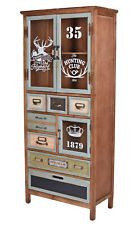 Vitrine Industriemöbel Küchenbuffet Holz Küchenvitrine Wohnzimmerschrank Loft 