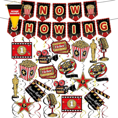 Kino deko set - für, movie