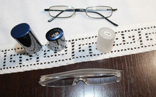 2 Brillen + 2.0 Sehstärke blau und transparent  Sehhilfe Lesebrille mit Etui