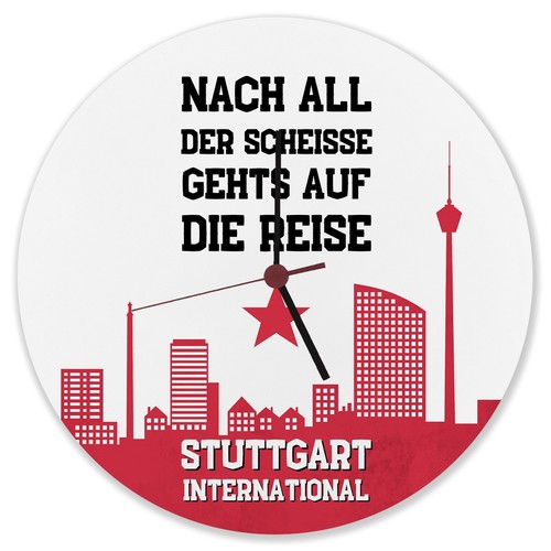 Stuttgart europapokal wanduhr - stuttgart,