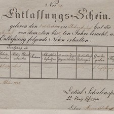 Entlaßschein Abschluss