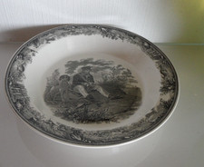 Artemis v. Villeroy & Boch , Suppenteller Ø 21 cm  Jäger und Hund sitzend