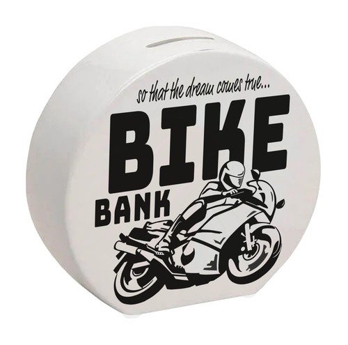 Bike bank spardose schwarz - bike,