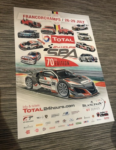 Eventposter 24h rennen spa - eventposter,
