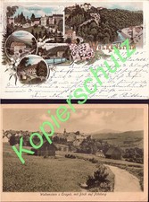 Wolkenstein * Warmbad * Erzgebirge * Warmmühle * Litho 1895 (!!) * 2 AK