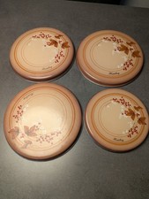 4x Vintage Herdplattenabdeckung Emaille „Heidelberg“ – 70er Retro Design