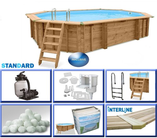 Ovaler holzpool bali basic - holzpool,