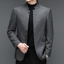 Herren Tweed Einreihiger