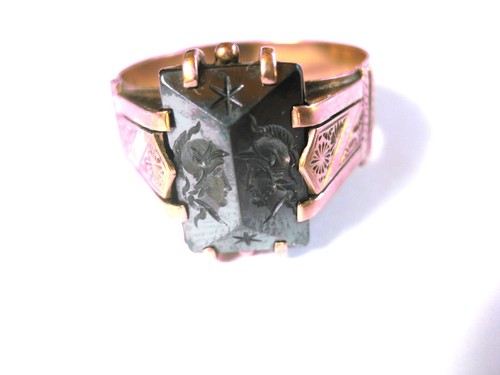 Antiker ring gold - ring, mit