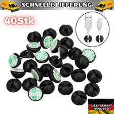 40x Kabelhalter Selbstklebend
