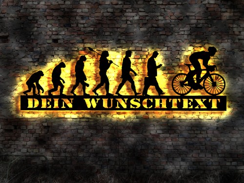 Leuchtschild schild rennrad - leuchtschild,