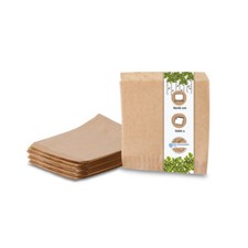 BIOZOYG 1000 Stück Papier Burgertüten Snacktaschen Dönertaschen 16x16cm braun