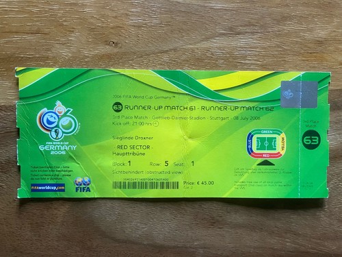 Sammler ticket 2006 spiel - wm,