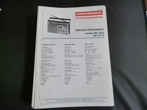 Original service manual - service,