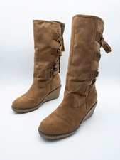 s.Oliver Damen Langschaftstiefel Stiefel Absatzschuh braun Gr. 41 EU Art.7701-50