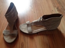 Hanna White Premium Shoes Sandalen, Schuhe Gr. 40 beige !!!