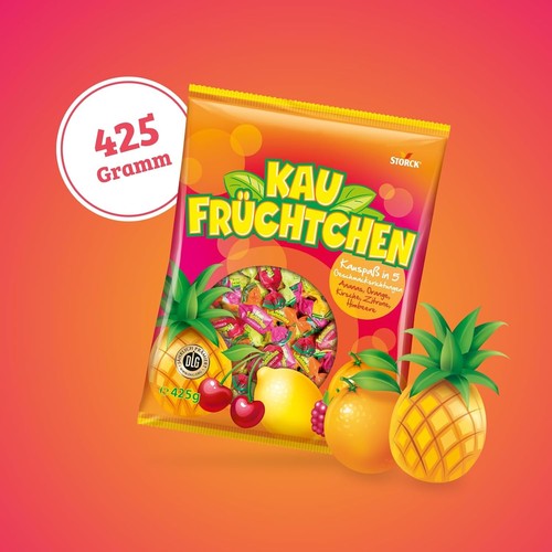 Kaufrüchtchen kaubonbons 425g - kaubonbons,