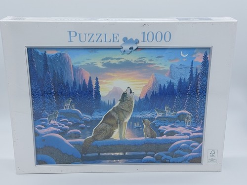 1000 teile puzzle wölfe - puzzle, wolf