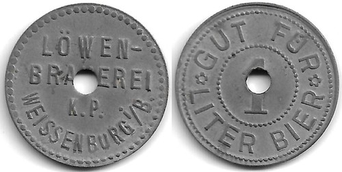 Biermarke weißenburg b - weißenburg,
