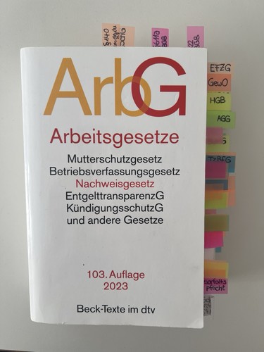 Arbeitsgesetze arbg 2023 - 2023, –
