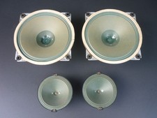 Satz (4 Stück) SABA Lautsprecher Greencones aus Saba Röhrenradio