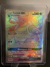 Pokemon Turtok GX  Rainbow Secret Rare 218/214 Kräfte Im Einklang Deutsch