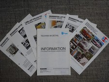 7x U-Lift Rollstuhl Ford Mercedes VW Prospekt Brochure 1989 Deutsch selten