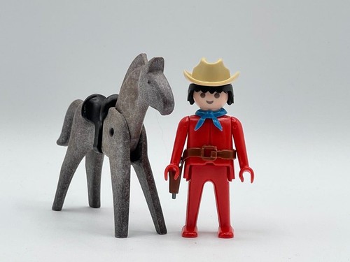 Playmobil vintage cowboy - cowboy, (rot)