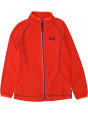 JACK WOLFSKIN Mädchen Fleecejacke 7-8 Jahre orange Polyester BW24