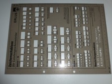 Zeichenschablone ERLUS für Leistungsschornsteine Maßstab 1 : 50