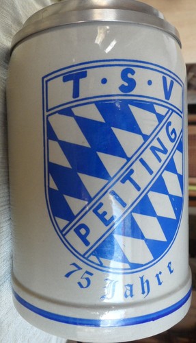 Bierkrug keferloher 75 jahre - bierkrug,, "75