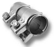 Rohrverbinder 55 x 125 mm Doppelschelle Abgasanlage Sportauspuff Klemme Verzinkt