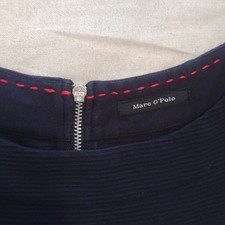 Marc O'Polo Tunika Shirt Sweatshirt Langarm Gr. M Baumwolle Blau Top!!!