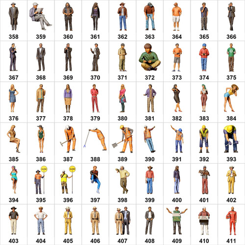 Figuren unbemalt - figuren, 1:18