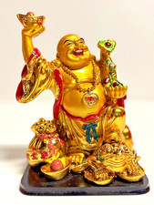 Lachender Buddha Gold