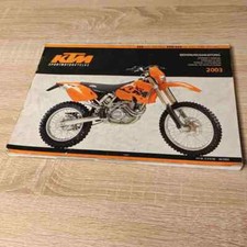 KTM EXC 250 SX 450/525 2003 321050 Fahrer Anleitung Motorrad-Handbuch gebraucht