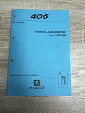 Werkstatthandbuch Peugeot 406 - Kontrolle Karosserie Richtbank Vermessung 05/99