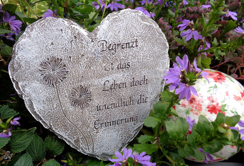 Grabschmuck trauer deko herz - grabschmuck,