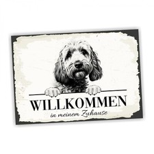 Hundeschild Willkommen Zuhause