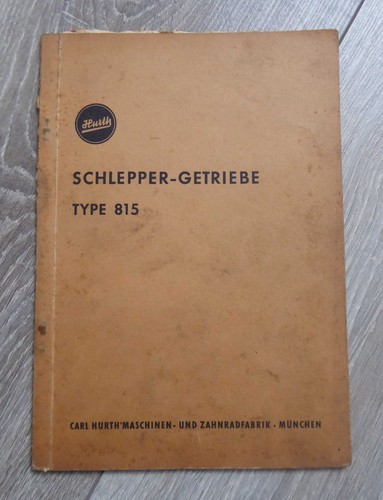 Hurth schleppergetriebe 815 - hurth,