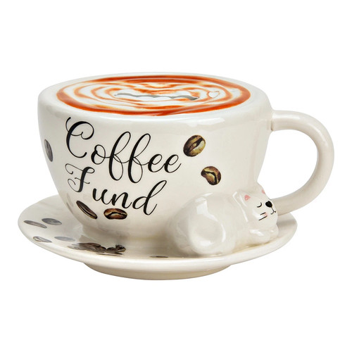 Spardose kaffee tasse aus - spardose,